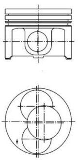 Поршень SKODA/VW 80 40 092 720 KOLBENSCHMIDT 40092720