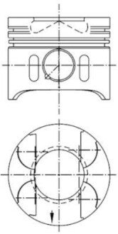 Поршень KOLBENSCHMIDT 41014600