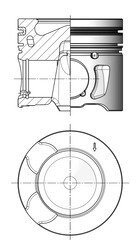 Поршень KOLBENSCHMIDT 41703600 (фото 1)