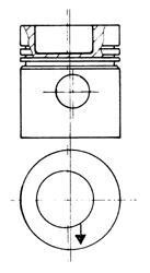 Поршня OM364-366 97.5mm STD (прямой шатун) KOLBENSCHMIDT 93 831 606