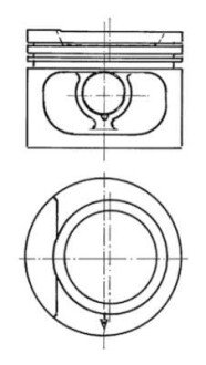 Поршень 93 876 610 KOLBENSCHMIDT 93876610