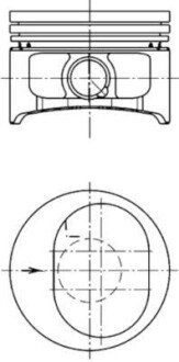 Поршень KOLBENSCHMIDT 94865620