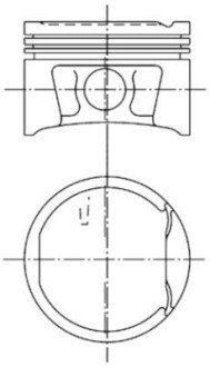 Поршень двигуна DACIA / NISSAN / RENAULT K4M 1,6B 79,51 STD KOLBENSCHMIDT 99746600 (фото 1)