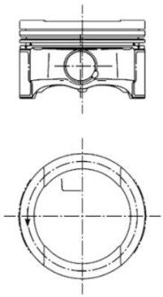 Поршень з кільцями VAG 81,01 1,6 97- (KS) KOLBENSCHMIDT 99792600