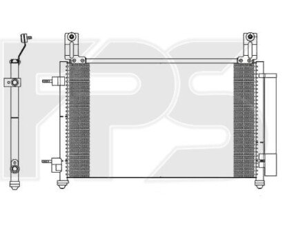 Конденсатор кондиціонера Корея FP 22 K59-X