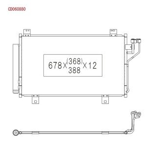 Радиатор кондиционера в сборе KOYORAD CD060880