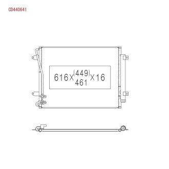 Радиатор кондиционера в сборе KOYORAD CD440641