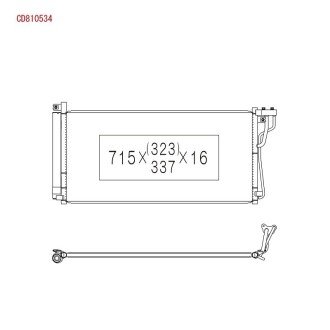 Радиатор кондиционера в сборе KOYORAD CD810534