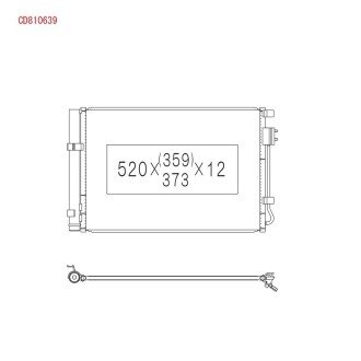 Радиатор кондиционера в сборе KOYORAD CD810639