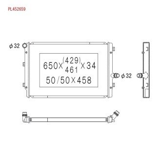 Радиатор охлаждения двигателя KOYORAD PL452659