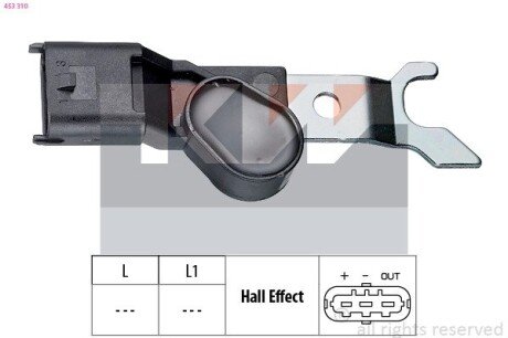 Датчик р/вала, к/вала (аналог EPS 1.953.310/Facet 9.0310) KW 453 310
