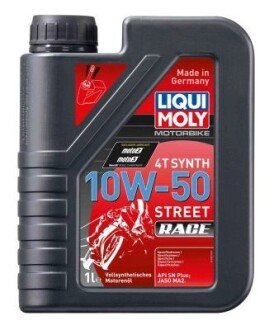 Олива моторна Motorbike 4T Synth 10W-50 Street Race 1л LIQUI MOLY 1502