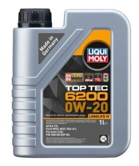 Олива моторна TopTec 6200 0W-20, 1л. LIQUI MOLY 20787