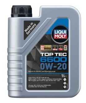 Моторна олива TOP TEC 6600 0W-20 1Л LIQUI MOLY 21410