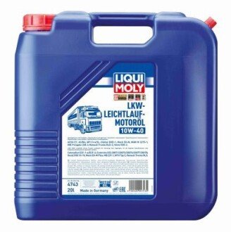 Моторна олива LKW LeichtlaufMotoroil 10W-40, 20л. LIQUI MOLY 4743