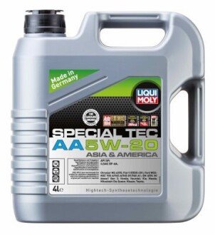 Моторна олива Special Tec AA 5W-20, 4л LIQUI MOLY 7658