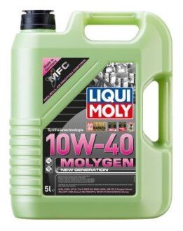 Моторна олива Molygen New Generation 10W-40, 5л LIQUI MOLY 9951