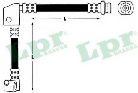 Шланг гальмівний LP LPR 6T47385