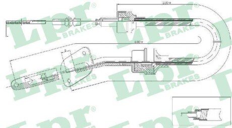 Трос зчеплення LP LPR C0064C