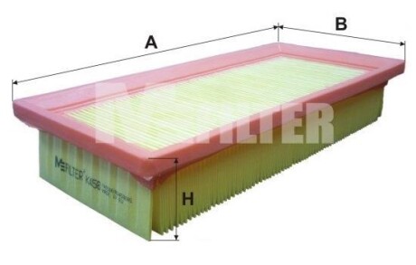 Фільтр повітряний M-FILTER K458