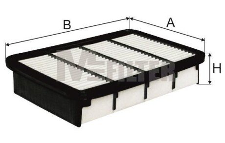 Фільтр повітряний Mitsibishi Galant 96- MFILTER M-FILTER K 7060