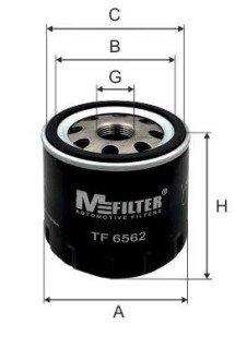 Фільтр оливний (К9К612) M-FILTER TF6562 (фото 1)