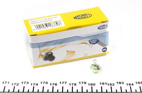 Автолампа B2,4W BX8,4d 2 W прозрачная MAGNETI MARELLI 002053100000 (фото 1)