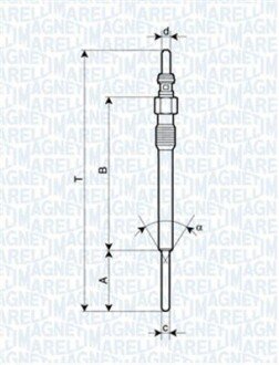 Свічка розжарювання MAGNETI MARELLI 062900090304