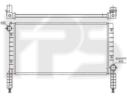 Радіатор охолодження MAGNETI MARELLI FP 26 A139-X