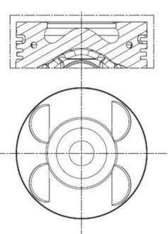 Поршень MH 001PI00105 002 MAHLE / KNECHT 001 PI 00105 002