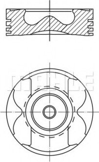 Поршень с кольцами MAHLE MAHLE / KNECHT 004 56 02