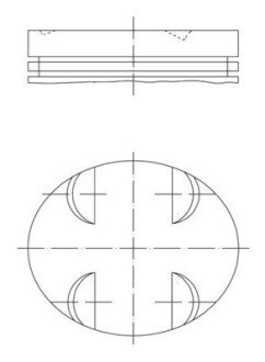 Поршень MAHLE ORIGINAL MAHLE / KNECHT 005 24 01 (фото 1)