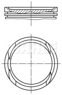 Поршень MH 01005 01 MAHLE / KNECHT 010 05 01 (фото 1)