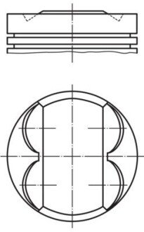 Поршень MAHLE / KNECHT 011 PI 00105 000 (фото 1)