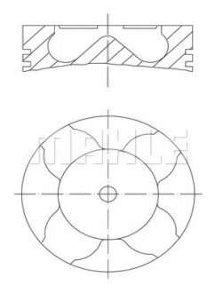 Поршень Opel Astra/Combo Y17dt/Y17dtl (79.5mm/+0.5) MAHLE MAHLE / KNECHT 012 11 03