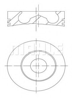 Поршень с кольцами MAHLE MAHLE / KNECHT 014 82 01