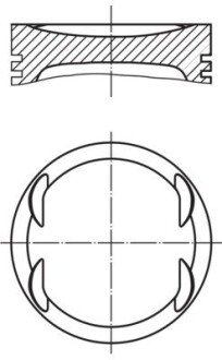 Поршень MAHLE MAHLE / KNECHT 0157600