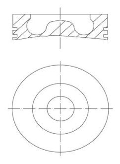 Поршень AUDI/SEAT/SKODA/VW 2.0 TDI 03-13 (81.51mm/+0.5) MAHLE 028 02 02 MAHLE / KNECHT 0280202