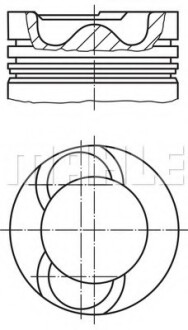 Поршень MAHLE MAHLE / KNECHT 028 09 02 (фото 1)