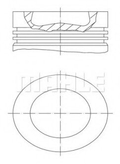 Поршень MH 028PI00100 000 MAHLE / KNECHT 028 PI 00100 000 (фото 1)