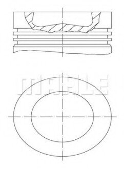 Поршень MH 028PI00116 002 MAHLE / KNECHT 028 PI 00116 002