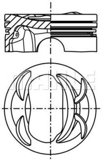 Поршень MAHLE MAHLE / KNECHT 028 PI 00117 000