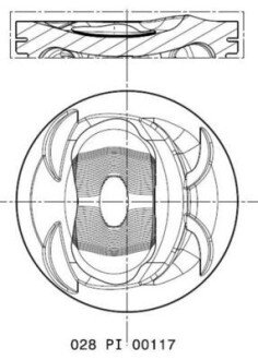 Поршень MAHLE MAHLE / KNECHT 028PI00117001 (фото 1)