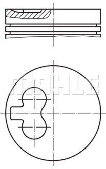 Поршень MAHLE MAHLE / KNECHT 029 55 01 (фото 1)