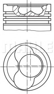 Поршень MH 03065 02 MAHLE / KNECHT 030 65 02