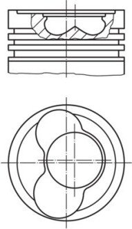 Поршень MH 03065 12 MAHLE / KNECHT 0306512 (фото 1)