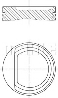 Поршень MAHLE MAHLE / KNECHT 030 71 00