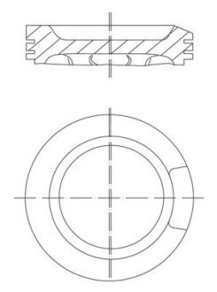 Поршень AUDI A3, A4/VW BORA, GOLF IV 1.8 96- (81.26mm) MAHLE 033 04 01 MAHLE / KNECHT 0330401