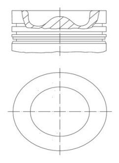 Поршень VOLVO FH12 D12A 131.0 MAHLE MAHLE / KNECHT 038 43 00