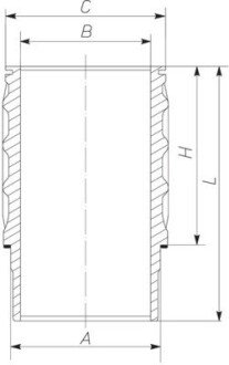 Гільза циліндра MAHLE MAHLE / KNECHT 061 WN 17 01